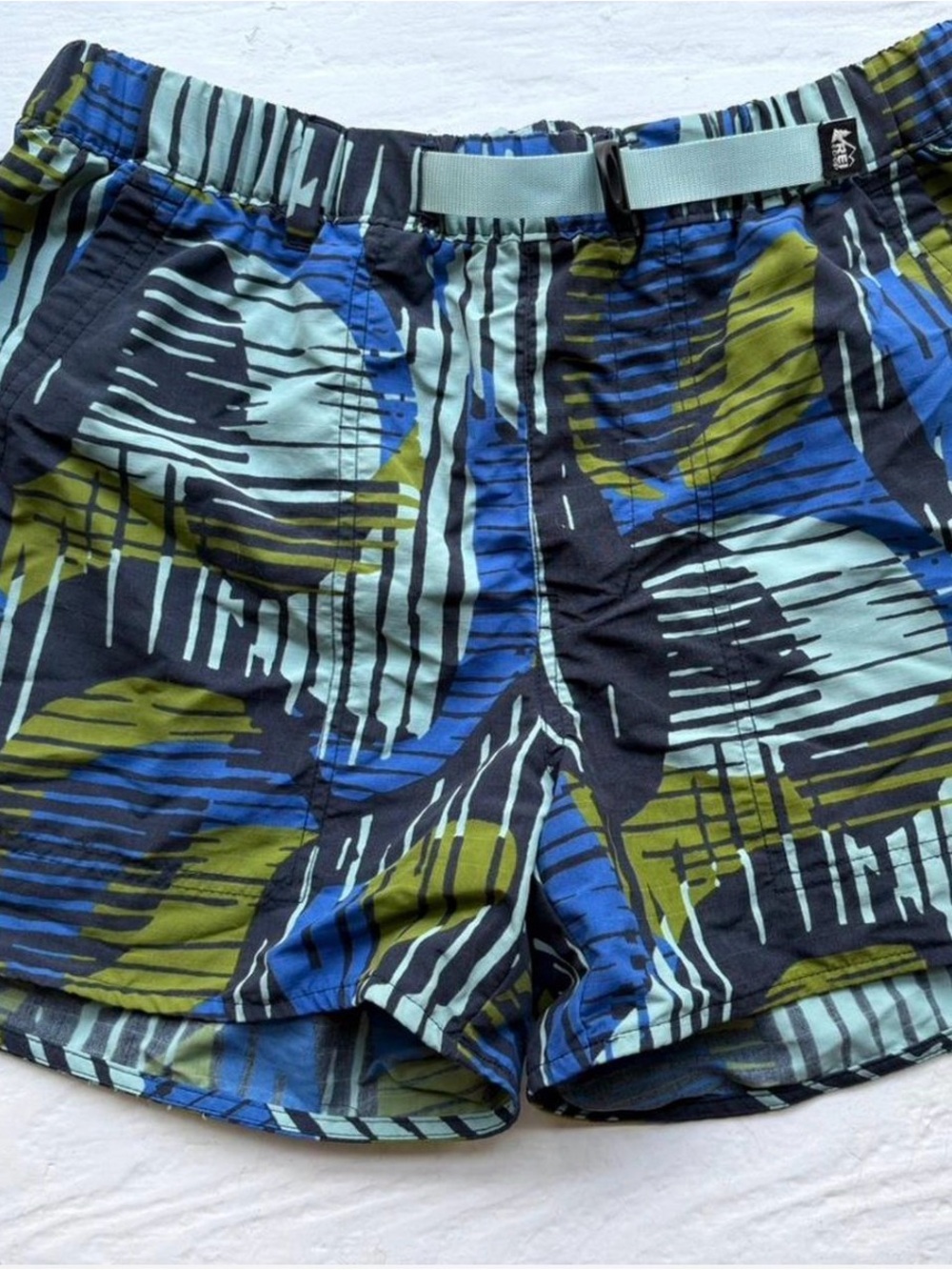 REI Women's Blue, Green & Black Athletic Shorts